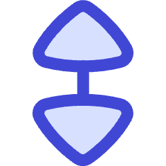 Triangle Arrow Vertical Large Icon from Flex Duo Set