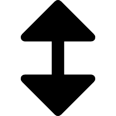 Triangle Arrow Vertical Large Icon from Core Remix Set