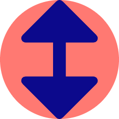 Triangle Arrow Vertical Large Icon from Core Pop Set