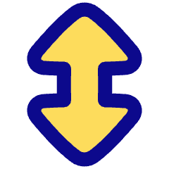 Triangle Arrow Vertical Large Icon from Plump Pop Set