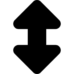 Triangle Arrow Vertical Large Icon from Core Solid Set