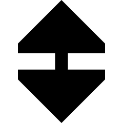 Triangle Arrow Vertical Large Icon from Sharp Remix Set