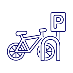 Bike Parking Illustration from UX Line Set