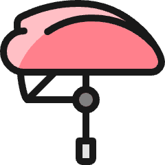 Biking Helmet Icon from Ultimate Colors Set