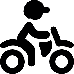 Biking Helmet Person Icon from Ultimate Bold Set