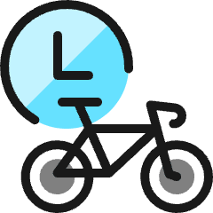 Biking Learner Icon from Ultimate Colors Set