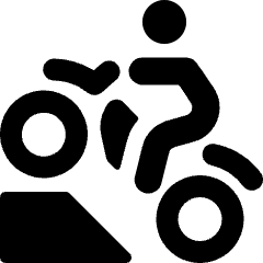 Biking Mountain Icon from Ultimate Bold Set