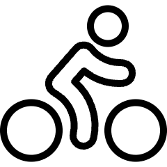 Biking Person Icon from Ultimate Light Set
