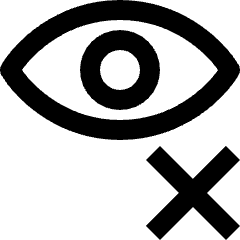 Iris Scan Denied Icon from Nova Line Set