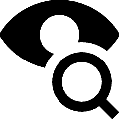 Iris Scan Search Icon from Nova Solid Set