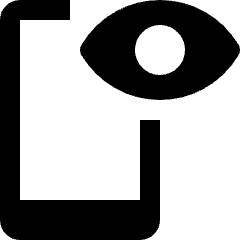 Iris Scan Smartphone Icon from Nova Solid Set