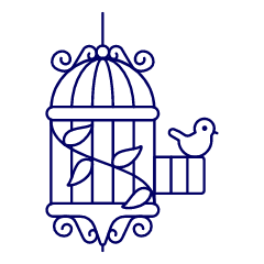 Bird Cage Illustration from UX Line Set