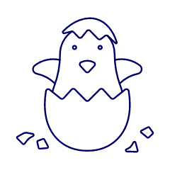 Chick Hatching Illustration from UX Line Set
