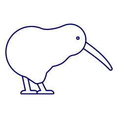 Kiwi Bird Illustration from UX Line Set