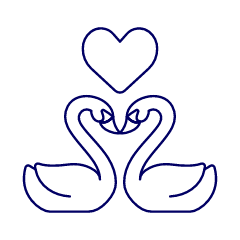 Love Swan Illustration from UX Line Set