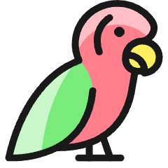 Parrot 1 Icon from Ultimate Colors Set