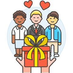 Gift Birthday Illustration from UX Colors Set