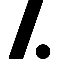 Slash Dot Logo Icon from Ultimate Bold Set