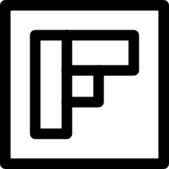Flipboard Logo Icon from Ultimate Regular Set