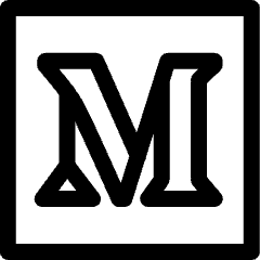 Medium New Logo Icon from Ultimate Regular Set