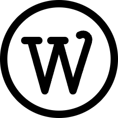 Wordpress Logo 1 Icon from Ultimate Regular Set