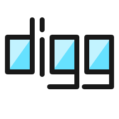 Digg Logo Icon from Ultimate Colors Set
