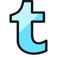 Tumblr Logo Icon from Ultimate Colors Set