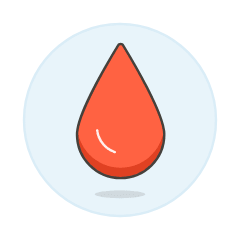 Blood Drop 1 Illustration from UX Colors Set