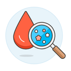 Blood Drop Analysis Illustration from UX Colors Set