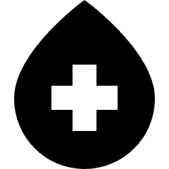 Blood Drop Donation Icon from Sharp Solid Set