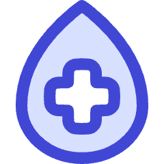 Blood Drop Donation Icon from Flex Duo Set