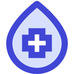 Blood Drop Donation Icon from Sharp Duo Set