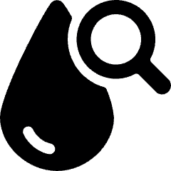 Blood Drop Search Icon from Ultimate Bold Set