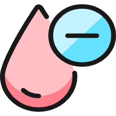 Blood Drop Type Negative Icon from Ultimate Colors Set