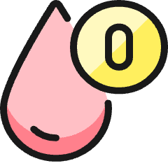 Blood Drop Type O Icon from Ultimate Colors Set