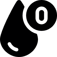 Blood Drop Type O Icon from Ultimate Bold Set