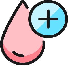 Blood Drop Type Positive Icon from Ultimate Colors Set