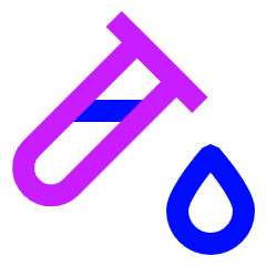 Blood Sample Icon from Sharp Neon Set