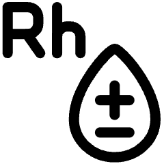 Blood Types Rh Icon from Ultimate Regular Set