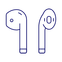 Airpod Bluetooth 2 Illustration from UX Line Set