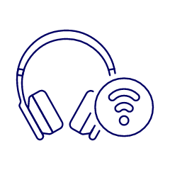 Headphones Bluetooth 1 Illustration from UX Line Set