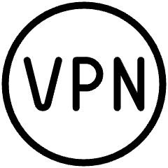 Vpn On Circle Icon from Ultimate Light Set