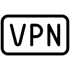Vpn On Rectangle Icon from Ultimate Light Set