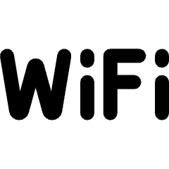 Wifi Network Text Icon from Ultimate Bold Set