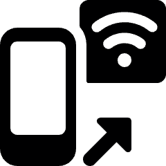 Wifi Transfer Icon from Ultimate Bold Set