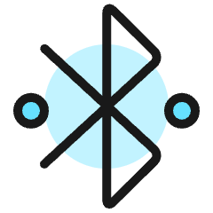 Bluetooth Transfer 1 Icon from Ultimate Colors Set