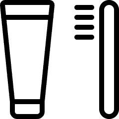 Body Care Toothbrush Paste Icon from Ultimate Light Set