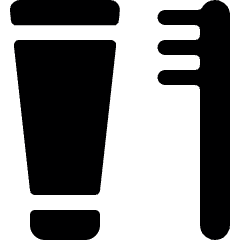 Body Care Toothbrush Paste Icon from Ultimate Bold Set