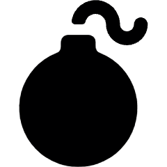 Bomb Icon from Ultimate Bold Set