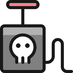 Bomb Detonator Icon from Ultimate Colors Set